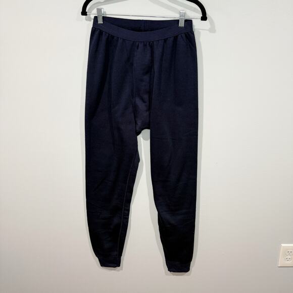 Patagonia Capilene Midweight Baselayer Pants Navy Size L Fleece Lined
